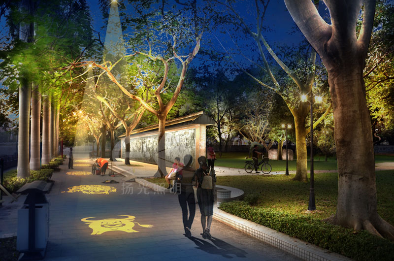 園林道路景觀亮化工程設(shè)計效果圖